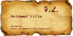 Holdampf Lilla névjegykártya